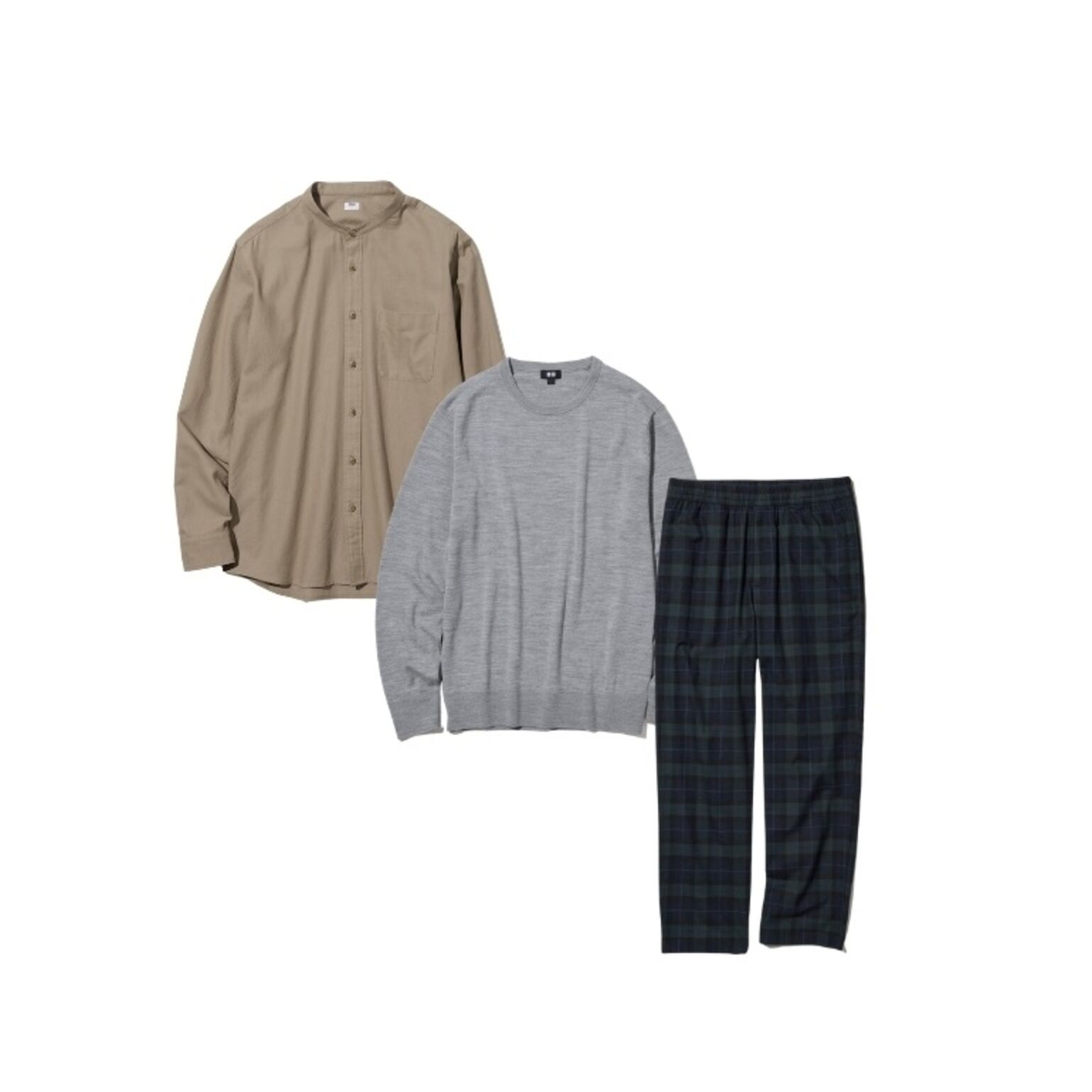 Celana Flannel Motif, Kemeja, dan Sweater