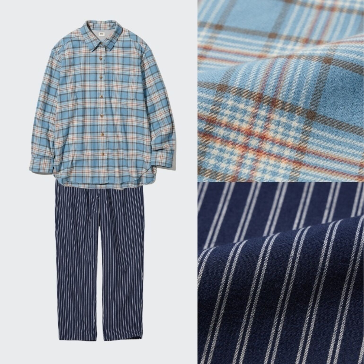 Kemeja Flannel & Celana Katun Ankle