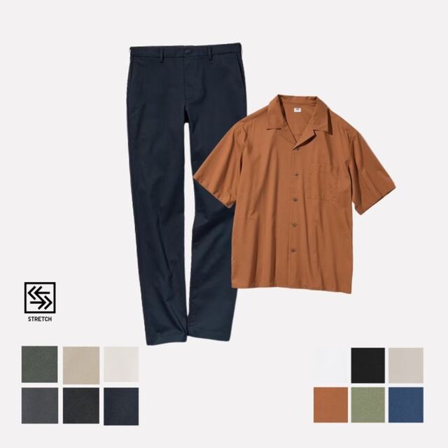 6. Slim Fit Chino Pants, Modal Cotton Shirt & Utility Jacket