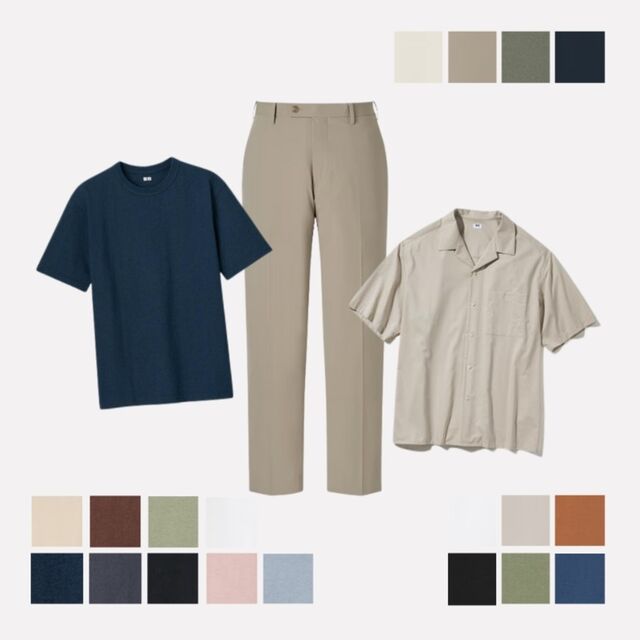 T-Shirt Lengan Pendek, Kemeja Katun Lengan Pendek, dan Celana Miracle Air (AirSense)