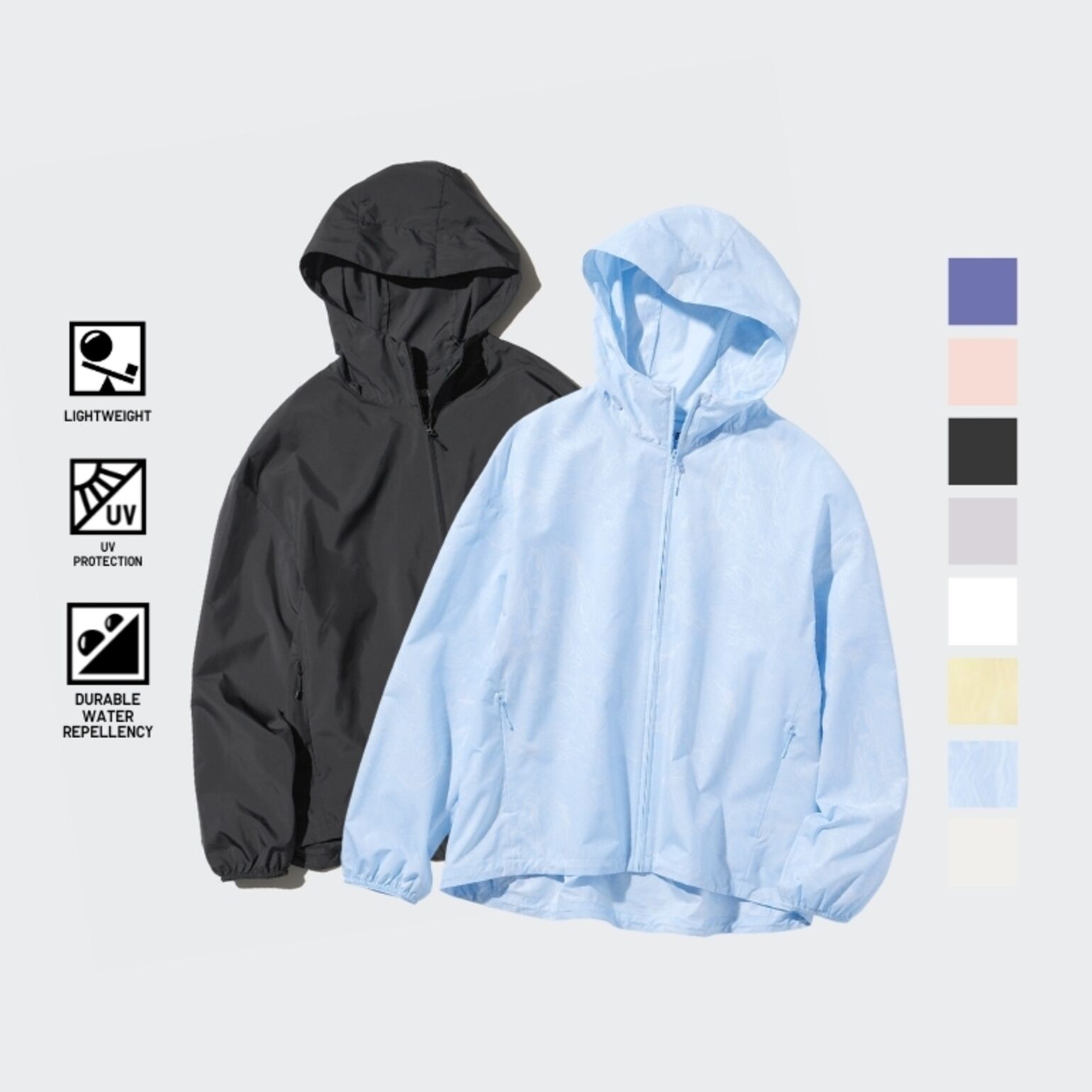 1. Jaket Parka Saku Proteksi Sinar UV (Water-Repellent)