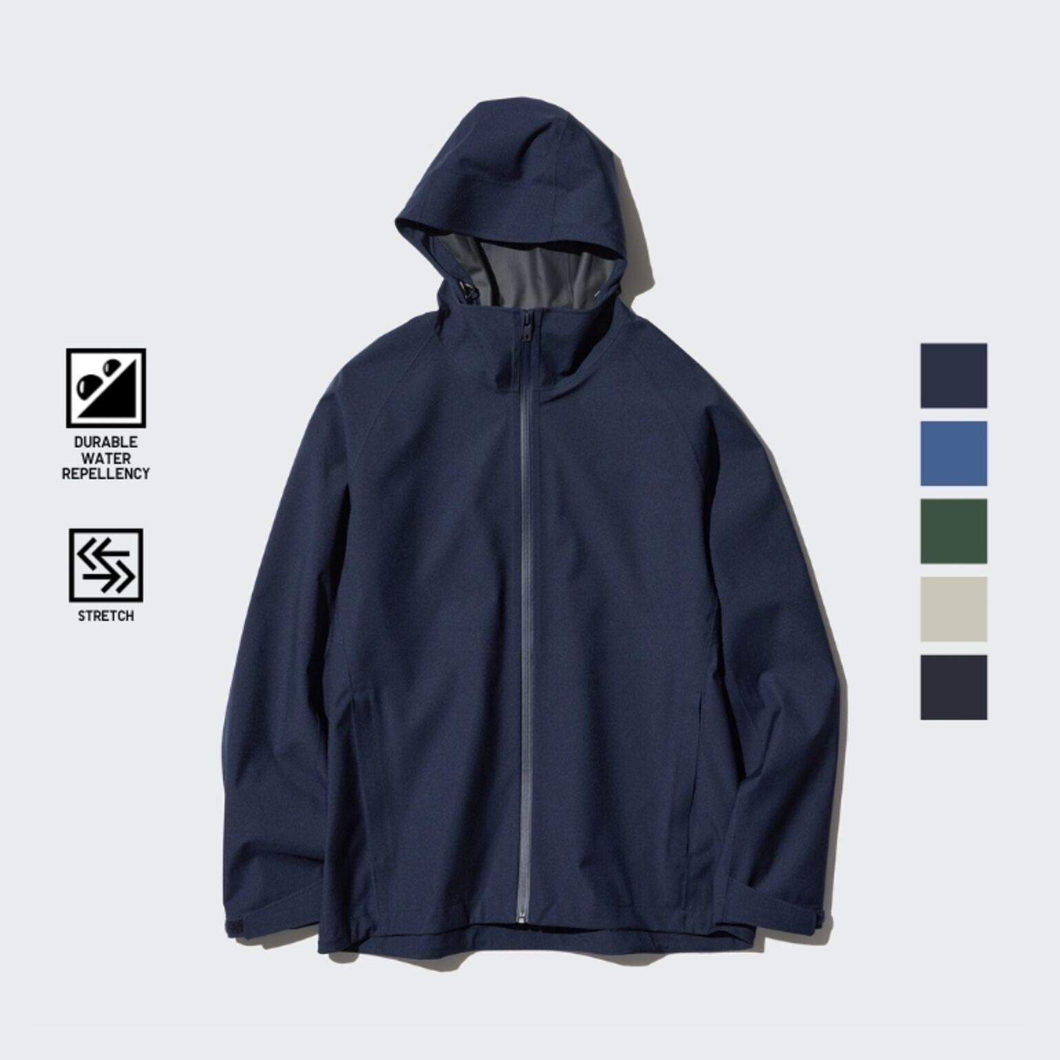 3. BLOCKTECH Jaket Parka Potongan 3D