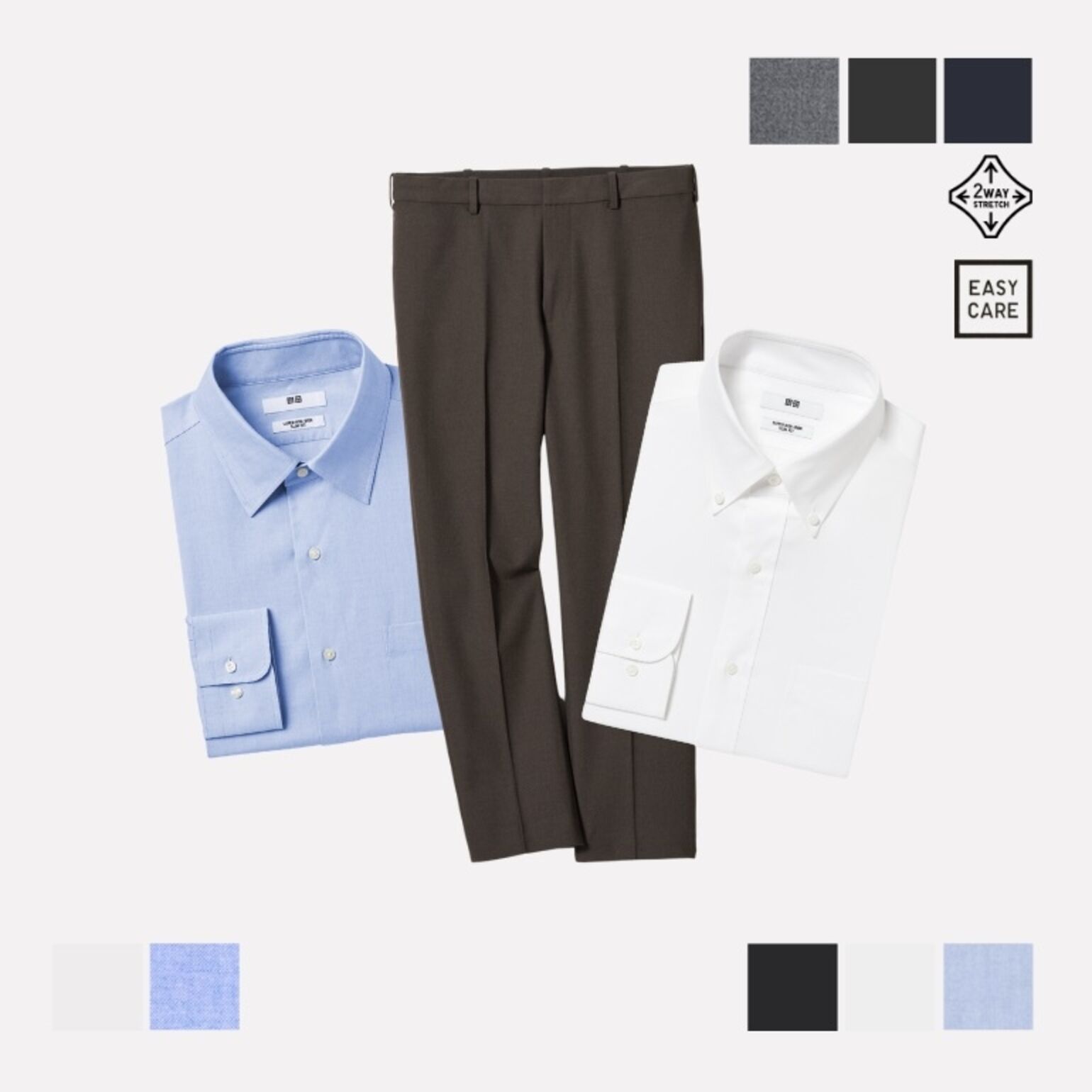 1. Kemeja Super Non-iron & Celana Ankle Rapi (Serupa Wol)