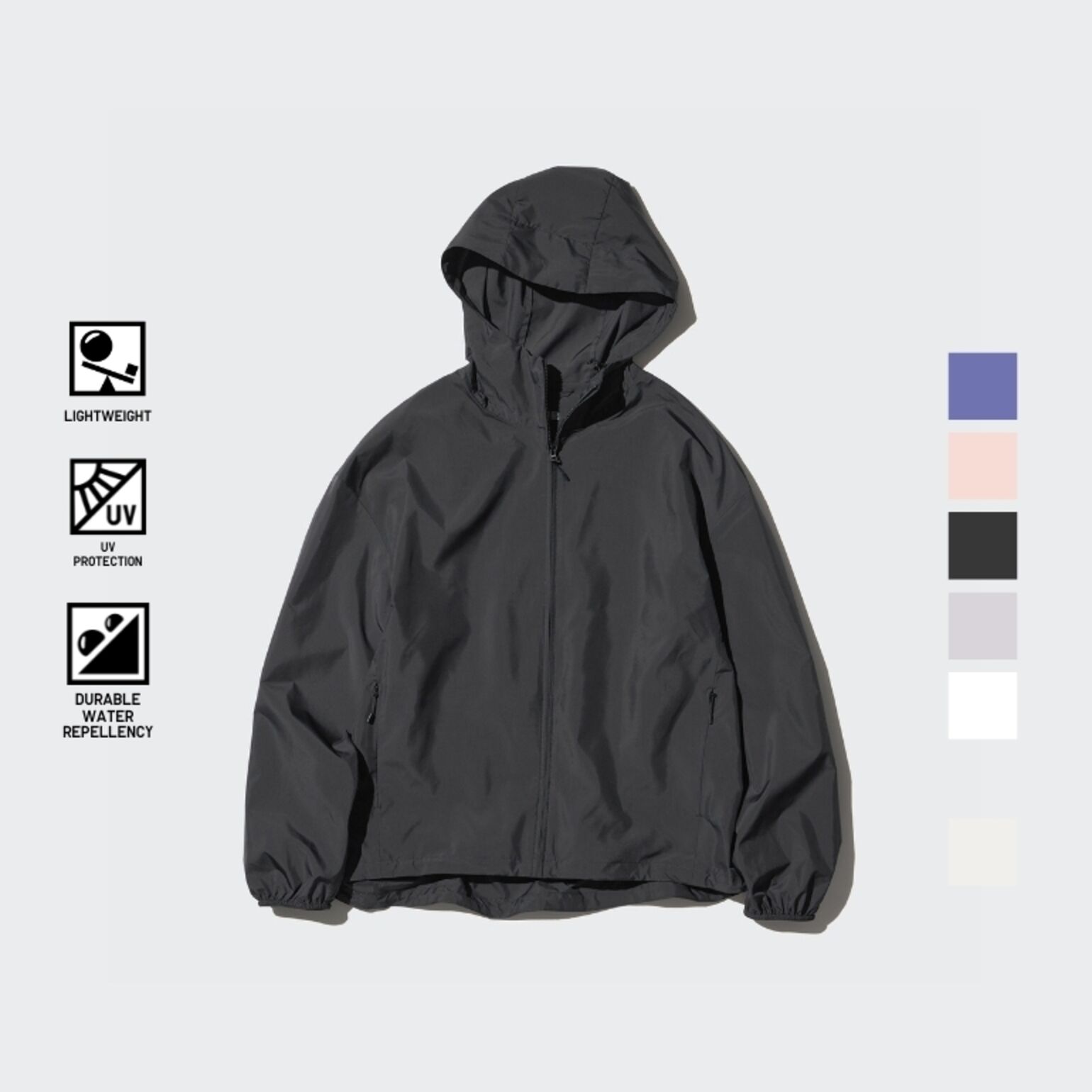 3. Jaket Parka Saku Proteksi Sinar UV (Water-Repellent)