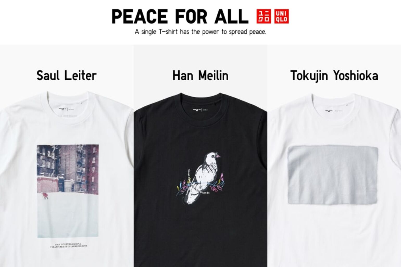 Dukung Perdamaian Dunia, UNIQLO Hari Ini Kembali Hadirkan Tiga Desain Baru T-shirt PEACE FOR ALL