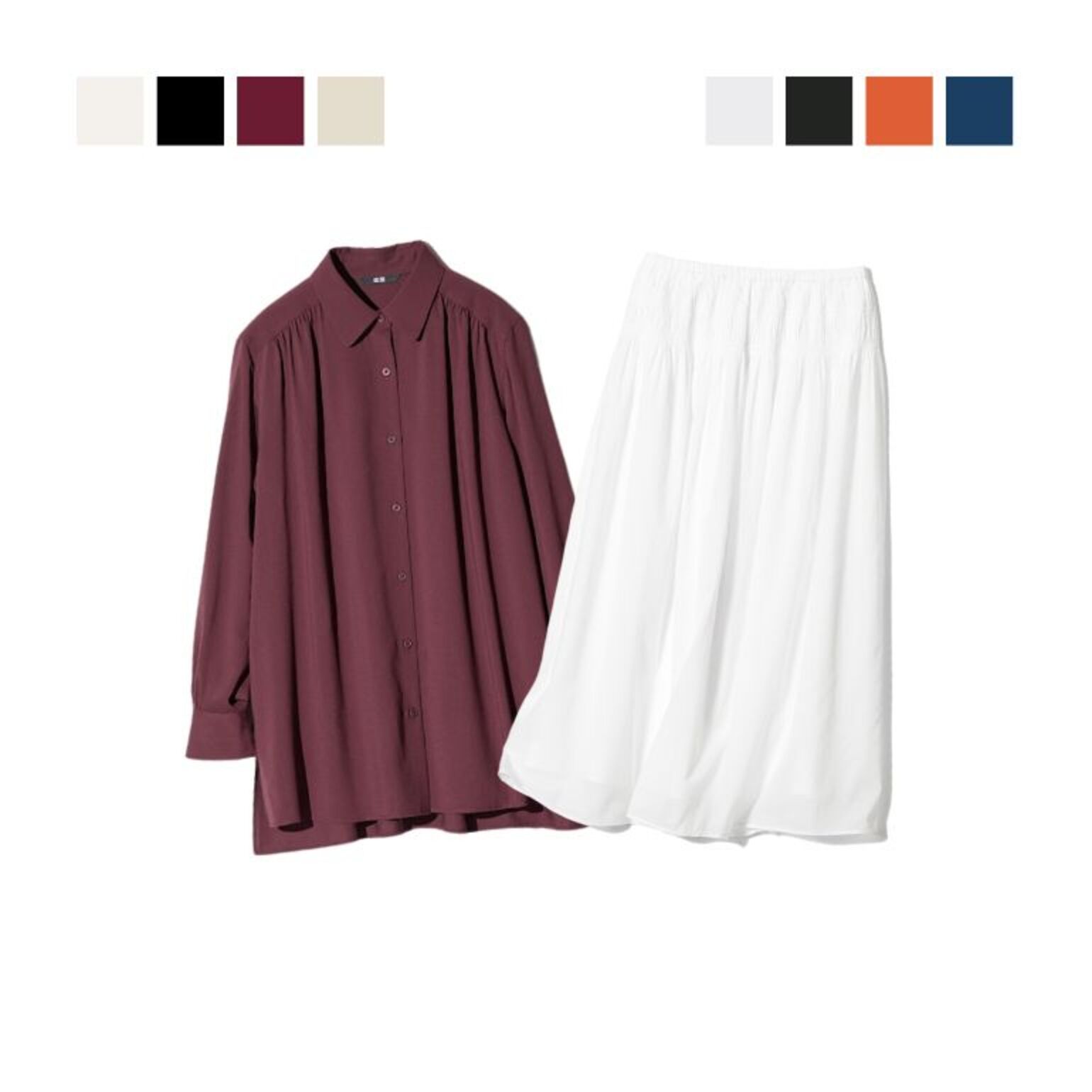 4. Tunik Gathered Rayon & Rok Kerut