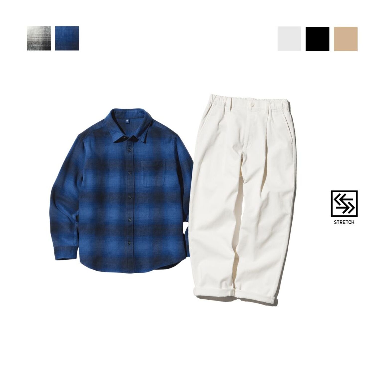 KIDS Kemeja Flannel & KIDS Celana Lebar Lipit (Kulot)