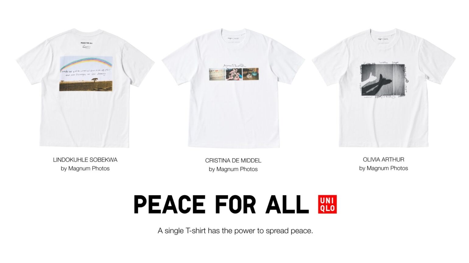 Berkolaborasi Dengan Korporasi Fotografi Internasional Terkenal Magnum Photo, UNIQLO PEACE FOR ALL Hadirkan Tiga Desain Terbaru, Dukung Perdamaian Dunia