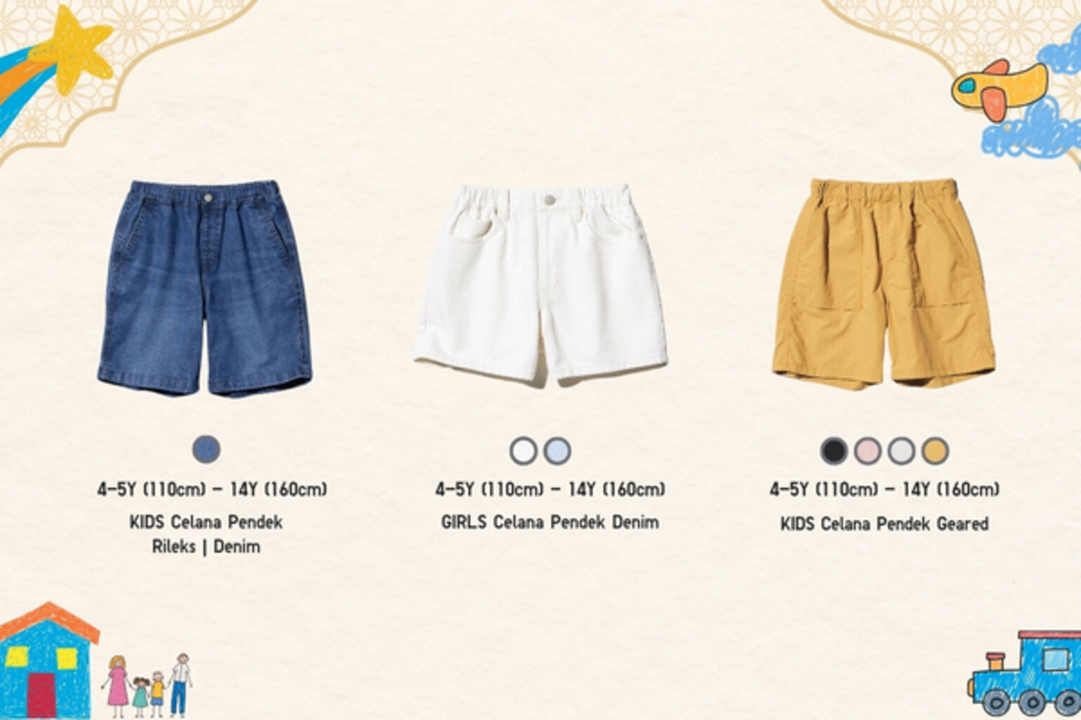 bawahan praktis dan nyaman