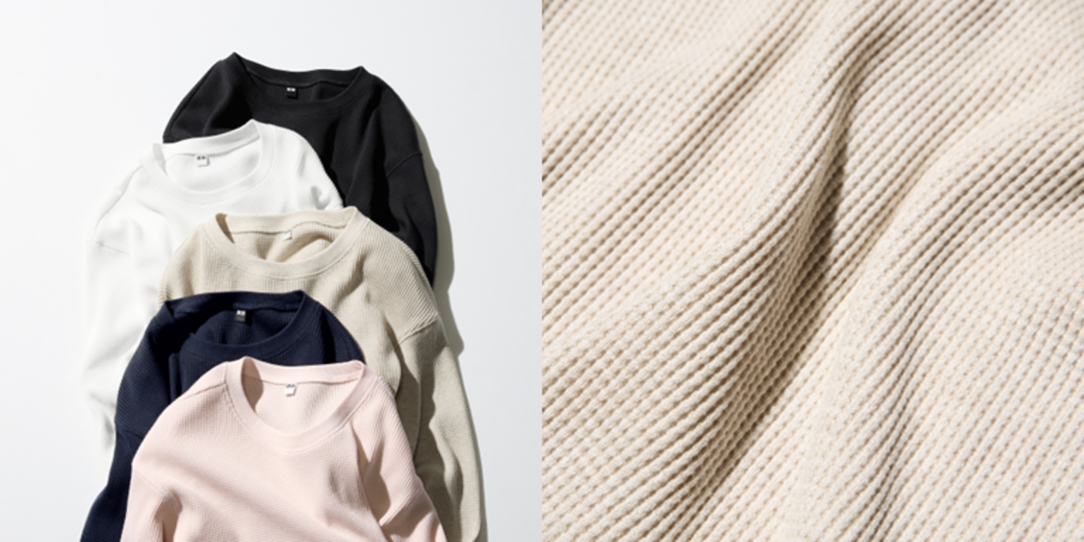 t-shirt waffle uniqlo