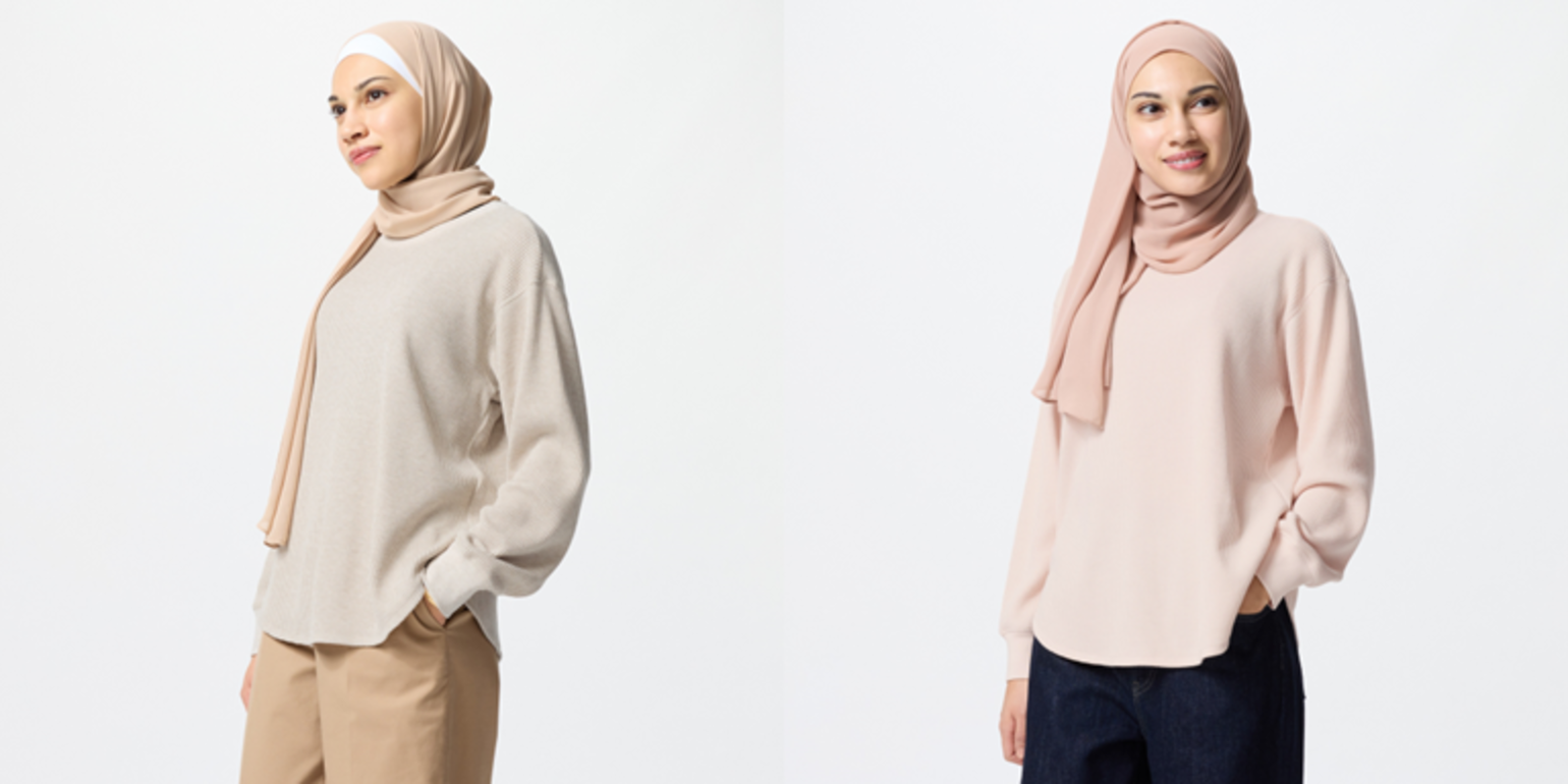 t-shirt waffle uniqlo hijabi