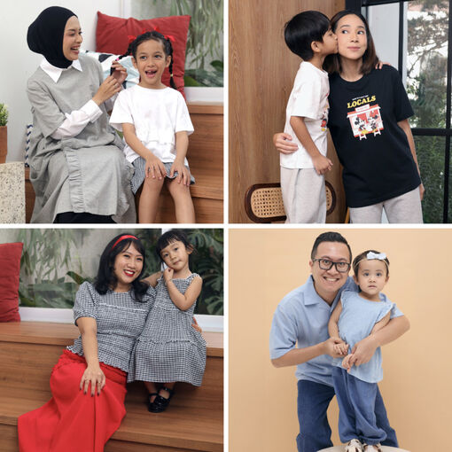 Pilihan matching outfit untuk ciptakan momen liburan bersama si kecil jadi lebih seru.