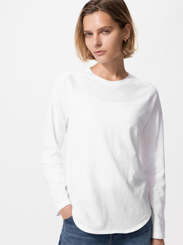 Slub Cotton Dolman Sleeve T-Shirt