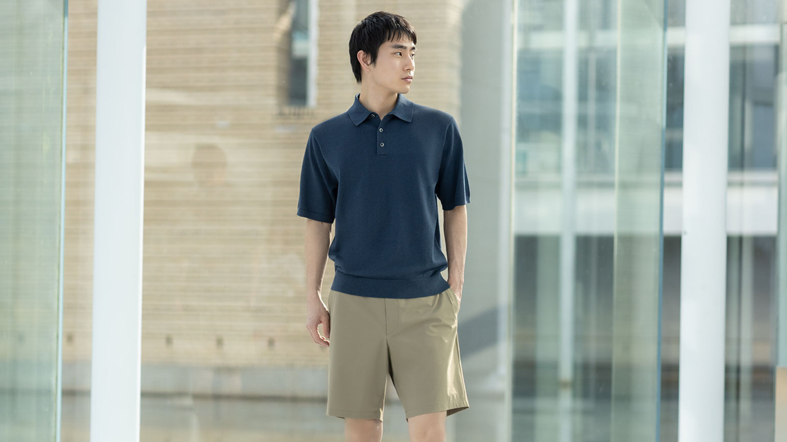 Washable Knitted Polo Shirt