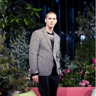 uniqlo tweed coat
