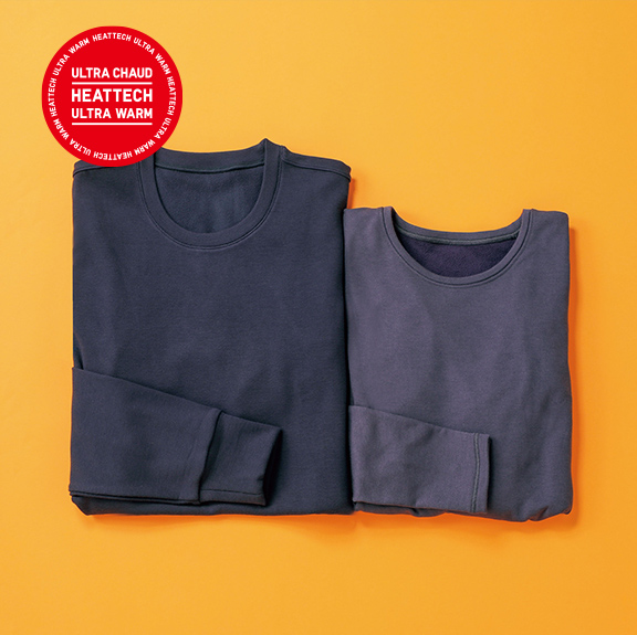T-Shirt Termica HEATTECH Ultra Caldo Girocollo Maniche Lunghe