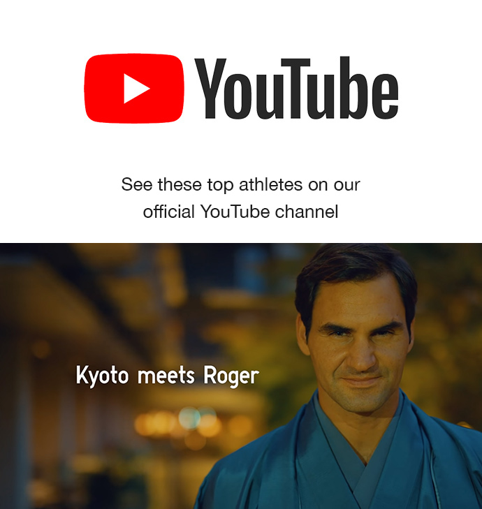 See these top athletes on our official YouTube channel