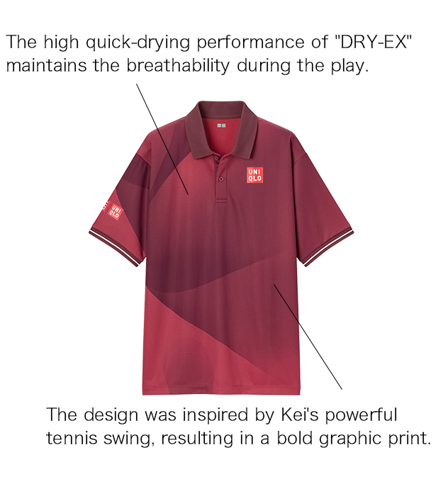 Polo shirt of Kei Nishikori Come-back Match Model
