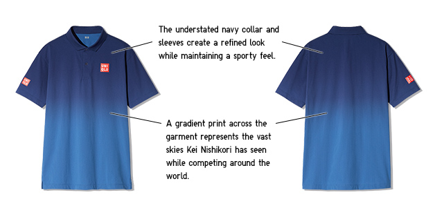 Polo shirt of Kei Nishikori Latest Model