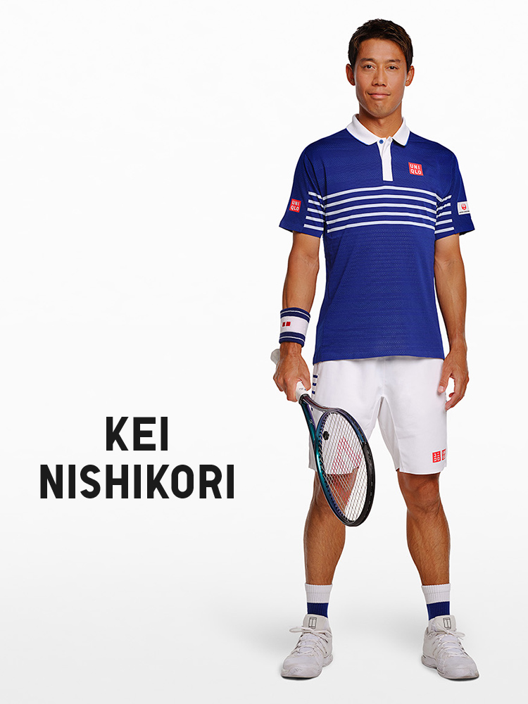 🔥Ready Stock🔥 100% UNIQLO MEN TENNIS SHIRT KEI NISHIKORI DRY-EX POLO  SHIRT