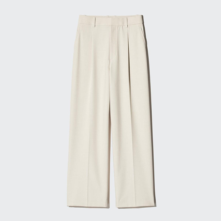 WOMEN Pleated Wide Pants