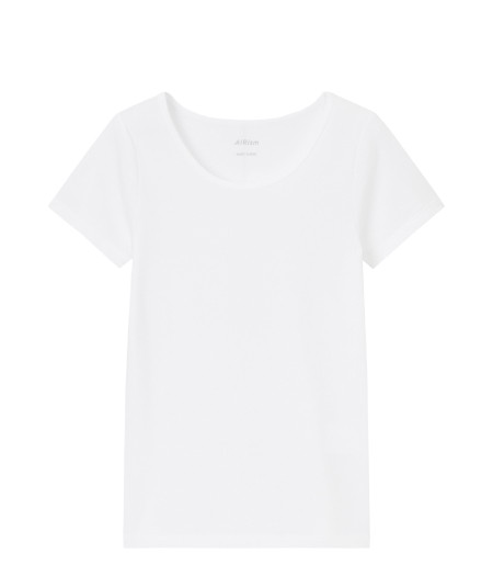 Short Sleeve(AIRism Cotton Blend Scoop Neck T)