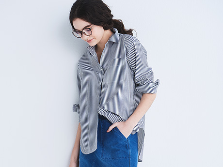 コットンシャツ 着るだけでこなれた雰囲気に。