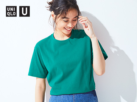 リラックスフィットクルーネックTシャツ リラックス感のあるボックスシルエット。