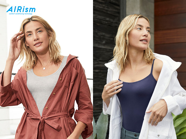 胸もコーデも、これ1枚で。 エアリズムブラトップ限定価格