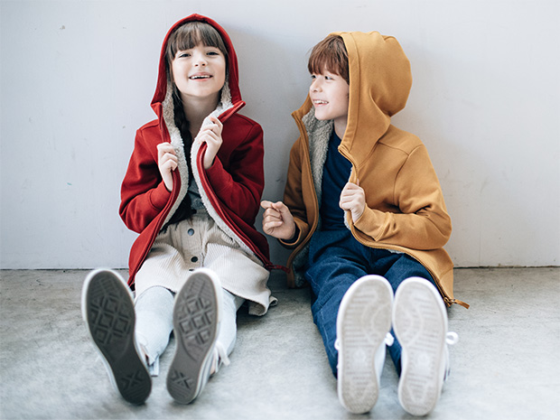 ふわふわボアでふんわりあったか ボアスウェットフルジップパーカ