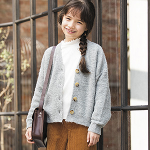 GIRLS ブークレカーディガン