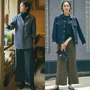 ワイドストレートパンツ