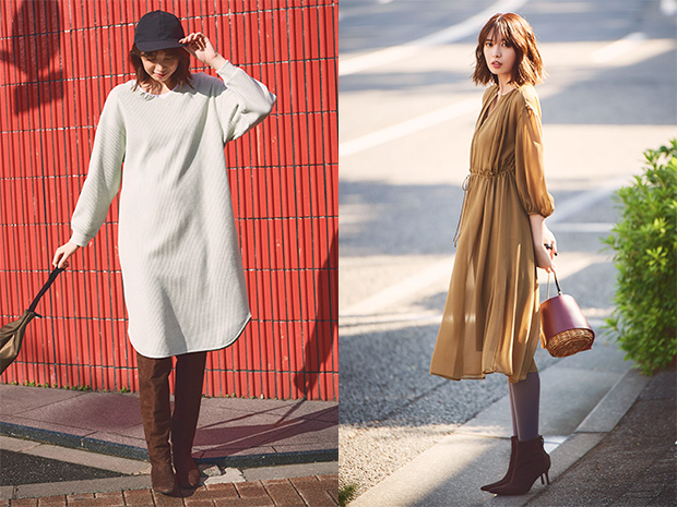 今買って、春までロングランで楽しむ 新作ワンピース