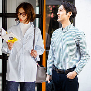 オーバーサイズ・ブロードシャツ