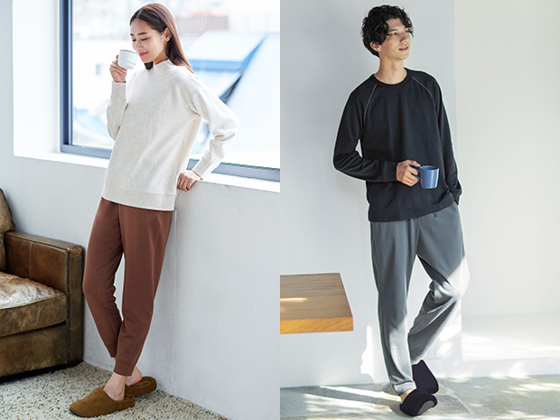 裏地がふわふわして気持ち良い あったかルームセット