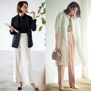 ハイウエストワイドパンツ