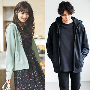 スウェットフルジップパーカ