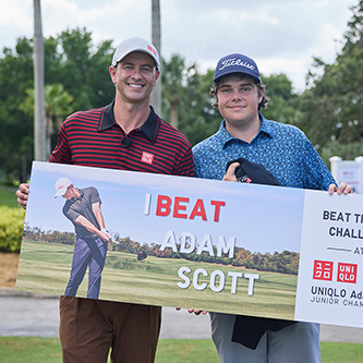 アンバサダーと取り組む次世代育成 UNIQLO Adam Scott Junior
