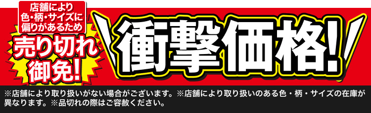 売り切れ御免！衝撃価格