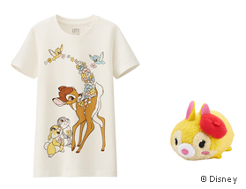 Tシャツとディズニーキャラクター「TSUM TSUM（ツムツム）」の