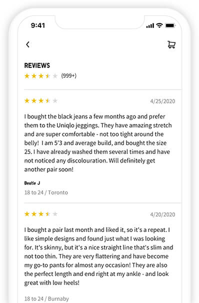 Product reviews
