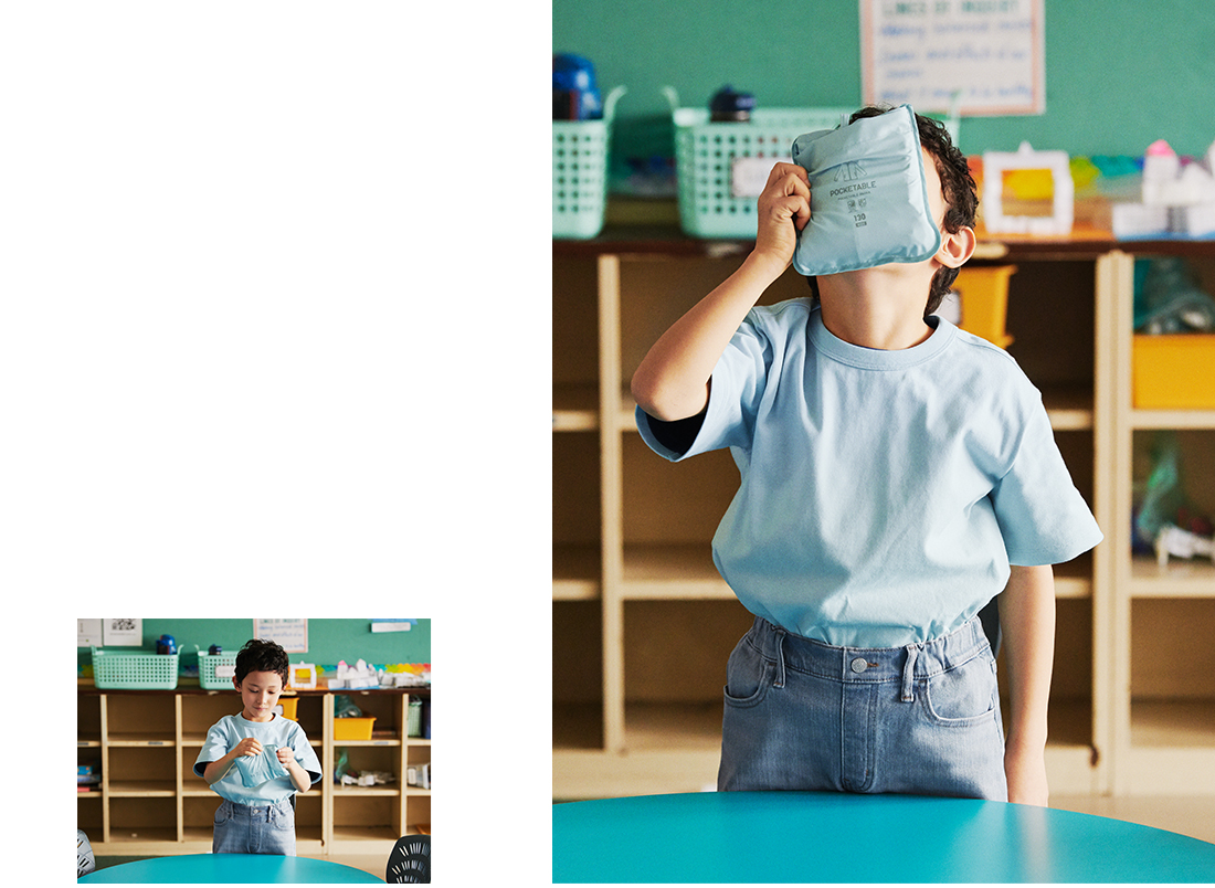 KIDS POCKETABLE UV PROTECT PARKA