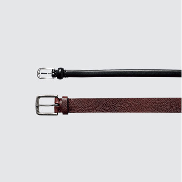 Men Italian Leather Vintage Narrow Belt