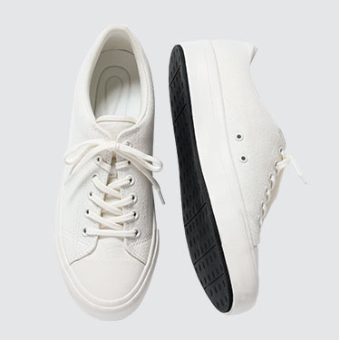 Men Cotton Canvas Lace-Up Sneakerss