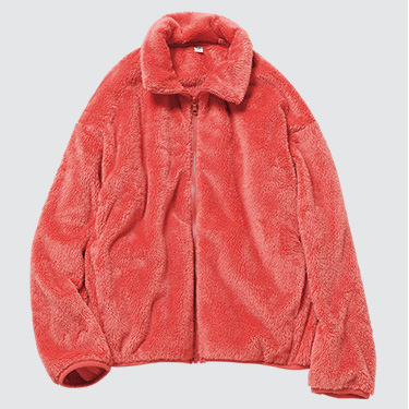 Women Fluffy Yarn Fleece Full-Zip Jacket