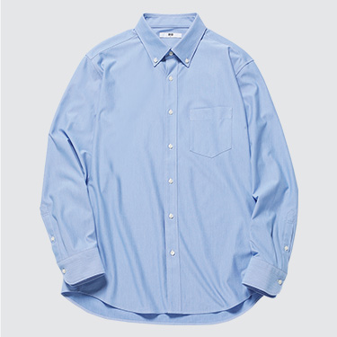 Men Easy Care Comfort Long-Sleeve Shirt (Button Down)