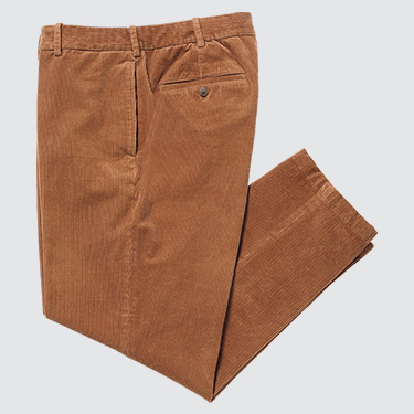 Men Smart 2-Way Stretch Corduroy Ankle-Length Pants