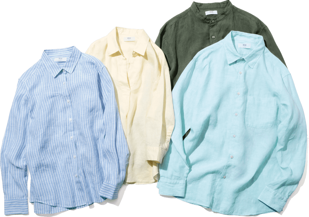 DÀNH CHO NAM ÁO SƠ MI LINEN COTTON CỔ TRỤ DÀI TAY  UNIQLO VN