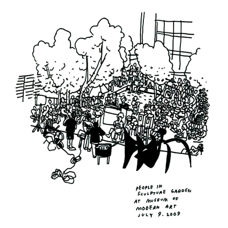 People at the Museum of Modern Art