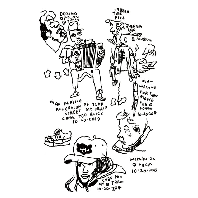 People on 72nd Street and Q Train